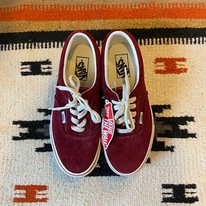 Maroon Corduroy Vans